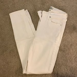 JCrew white skinny jeans